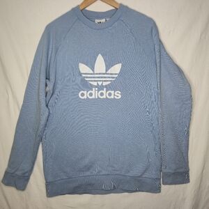 Adidas Ladies Baby Blue Crewneck Sweatshirt Size Medium
